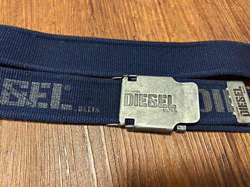 Diesel herren webgürtel blau - webgürtel,