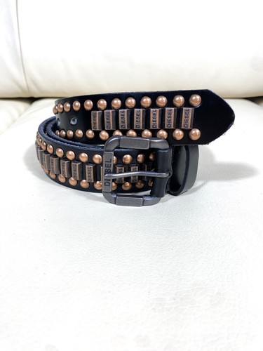 Diesel leder gürtel schwarz - diesel,